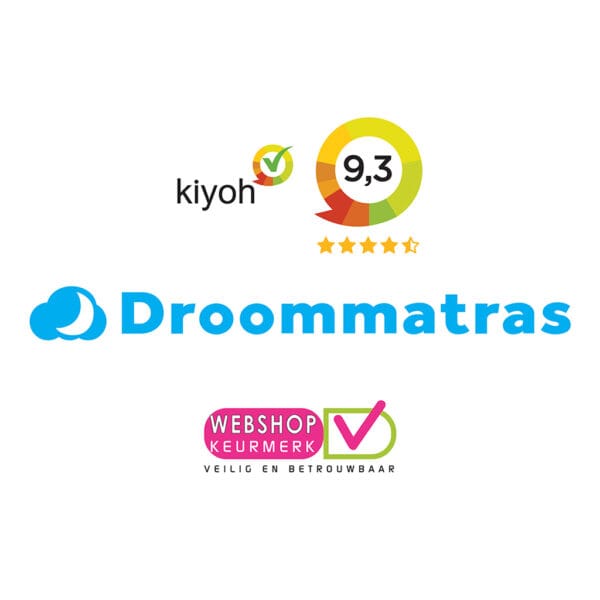 Droommatras-Kiyoh-Raiting- logo-webshopkeurmerk