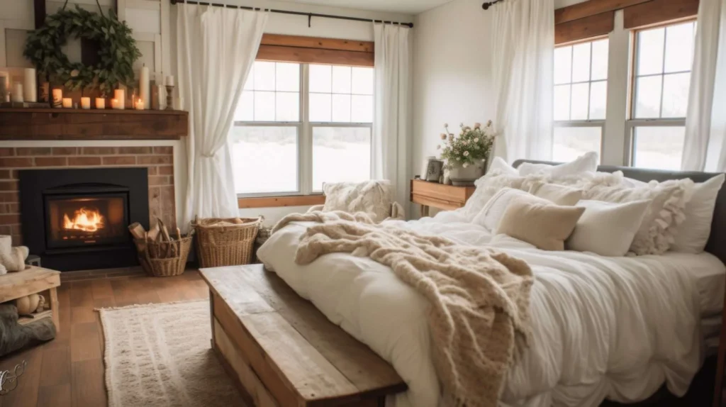 gezellige slaapkamer, mooi opgemaakt bed met een topdekmatras 70x200