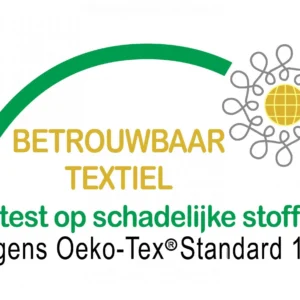 Droommatras heeft het keurmerk Oeko-Tex Standard 100 op de stoffen van alle matrassen