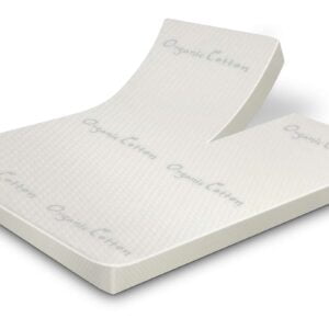 Splittopper Organic Cotton traagschuim 9 cm dik hoofdfot