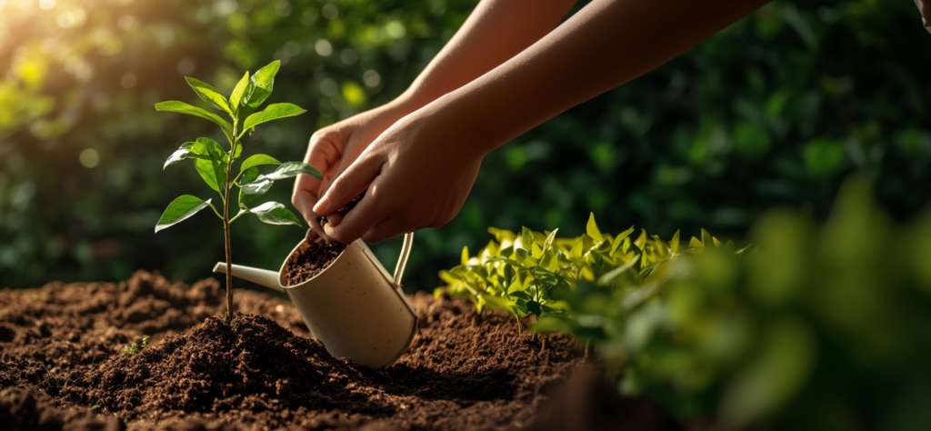boom planten bij aankoop