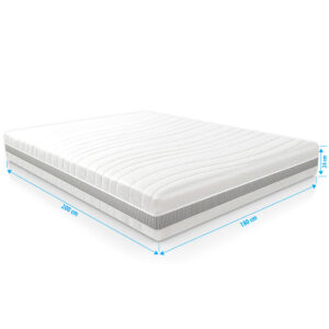 Pocketvering matras 7 comfort Optimum 180x200 cm met stevige ondersteuning en goede ventilatie