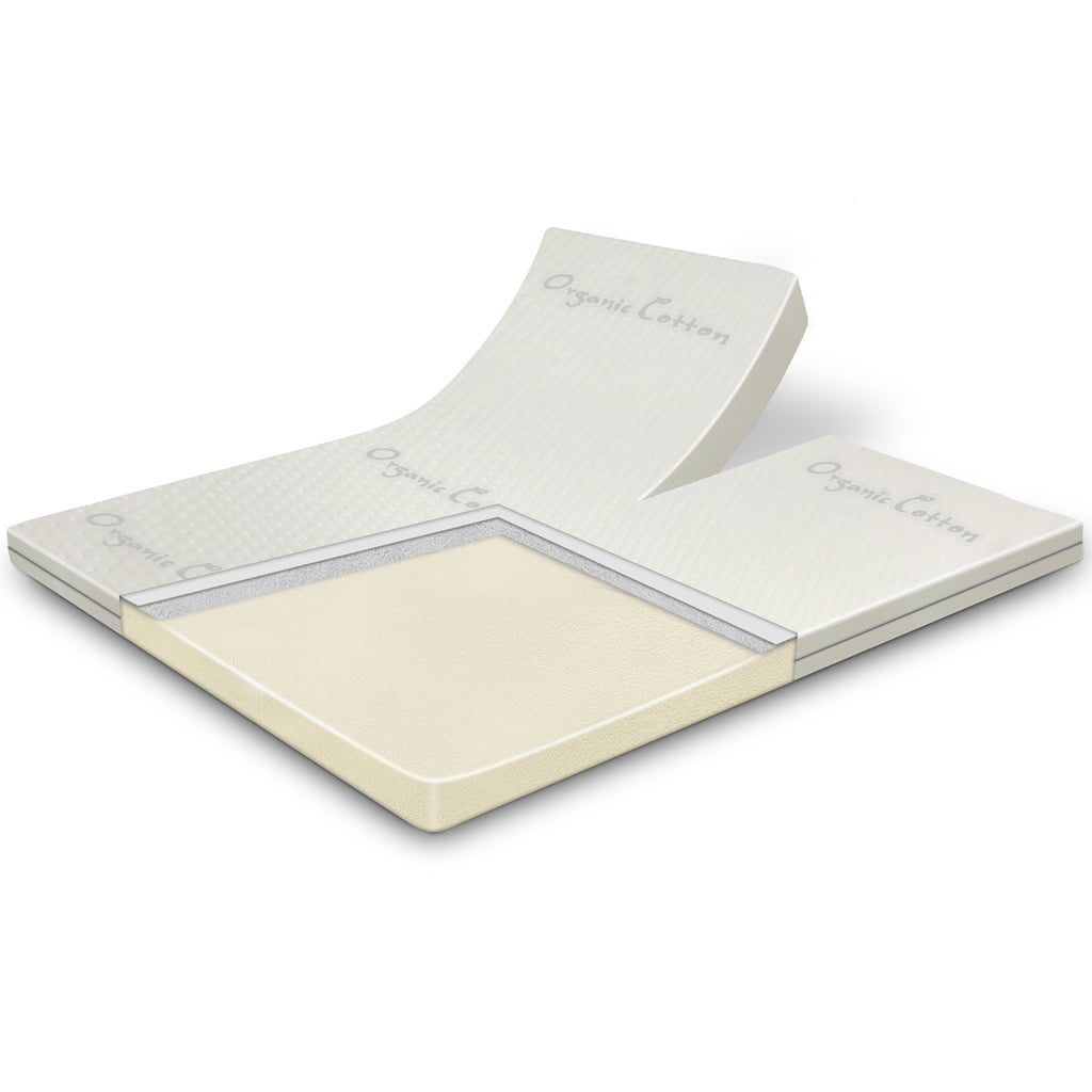 Splittopper Organic Cotton Traagschuim dikte 7 cm